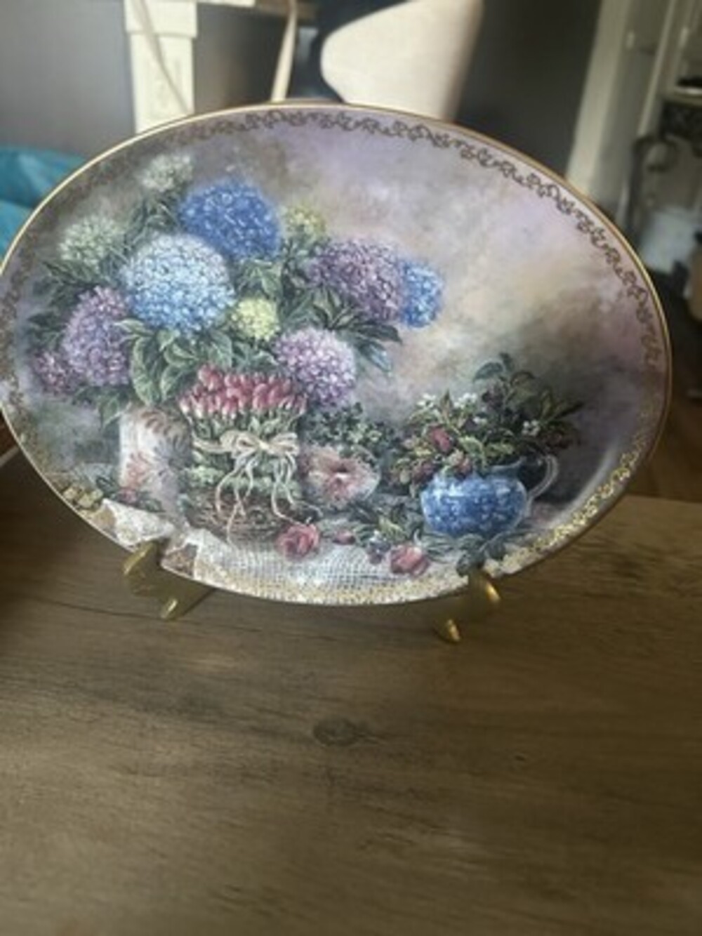 LENA LIU GARDEN GRACE COLLECTOR PLATE 1996 COUNTRY ACCENTS NUMBERED w/HANGER